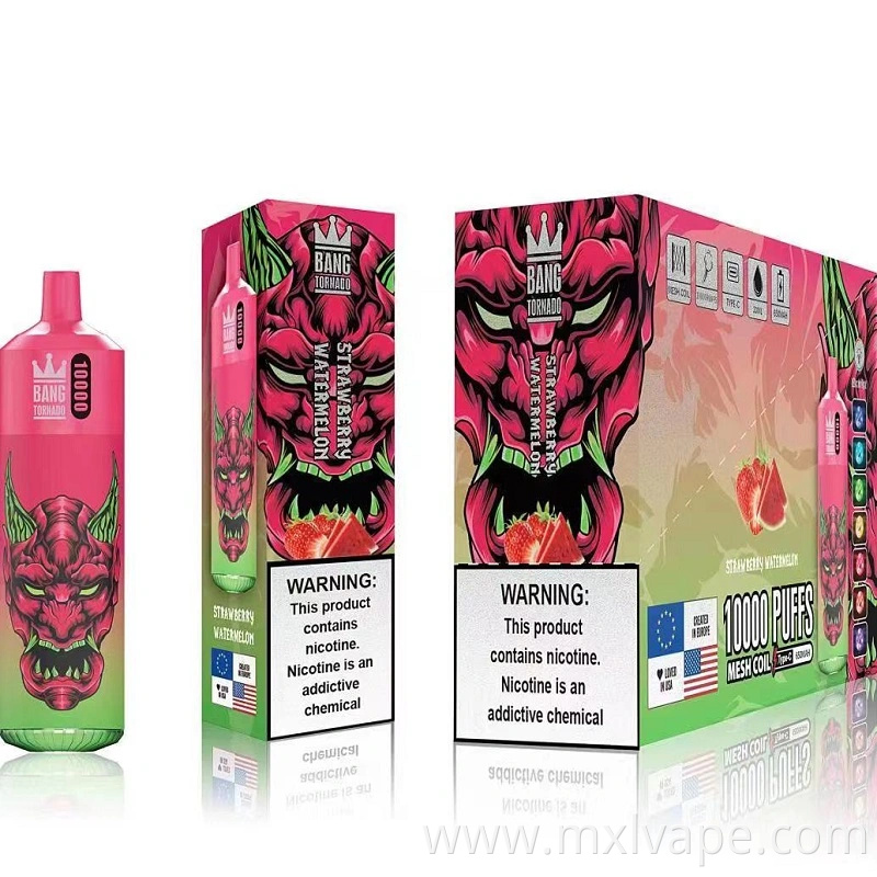 2023 China Factory Bang Brand Tornado Bang Box 10000 Puffs with LED Bang XXL Bang King Disposable Wholesale Vape